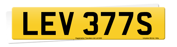 Registration number LEV 377S